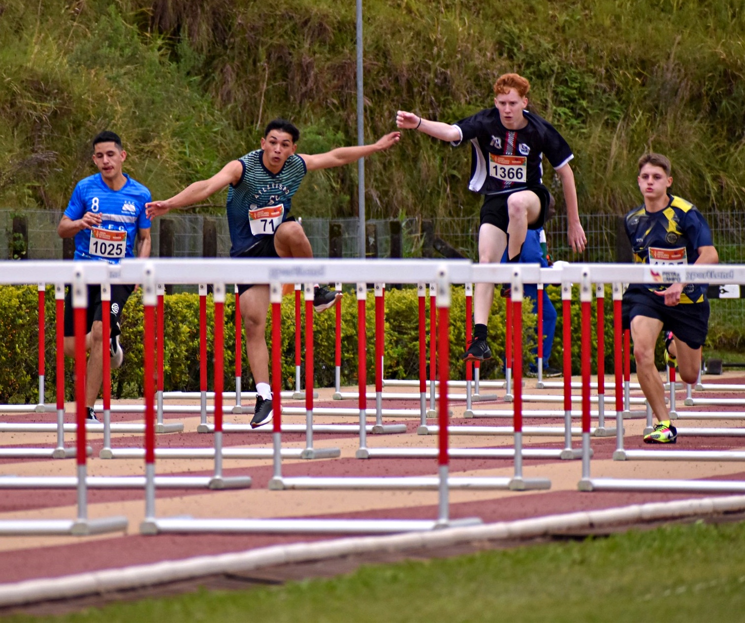 Prova de atletismo na edição de 2024 dos Jogos Escolares, competição organizada pela Paraná Esporte. Foto: Paraná Esporte/Divulgação