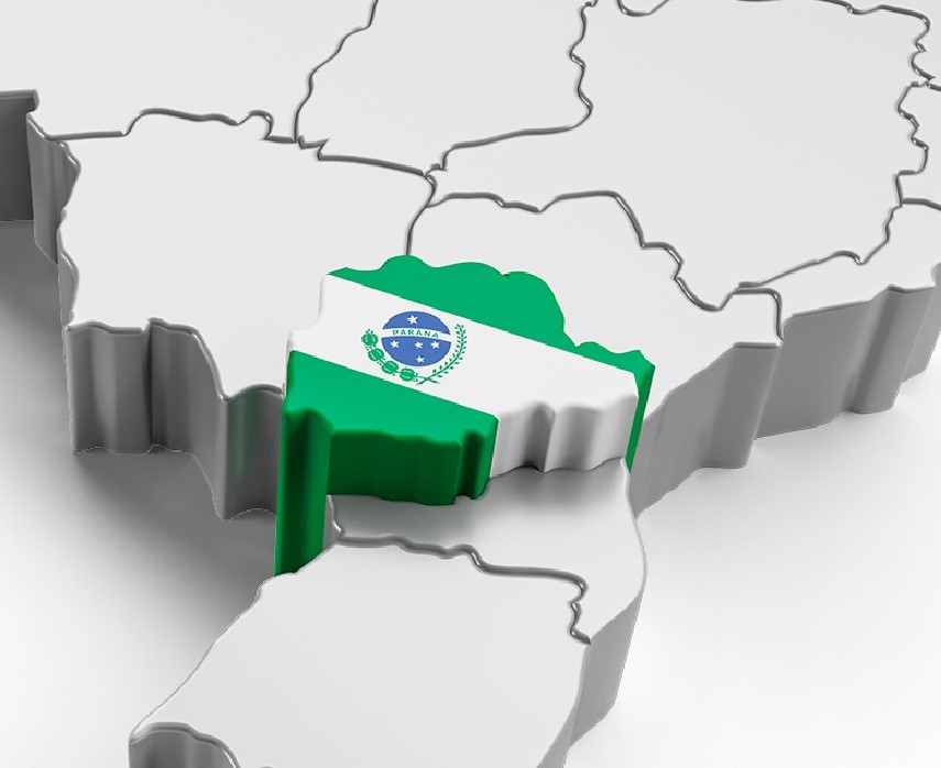 O Estado do Paraná é formado por 399 municípios. Ilustração: Núcleo de Imagem/Diretoria de Comunicação Social TCE-PR